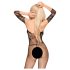 Penthouse High Profil - combinaison carmen fleurie (noire)