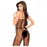 Penthouse Drop-Dead - combinaison résille ouverte - noir