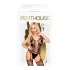 Penthouse Love Bud - ensemble résille ouvert en dentelle - noir