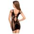 Penthouse Juicy Poison - Robe courte à bretelles (noire) - XL