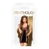 Penthouse Juicy Poison - Robe courte à bretelles (noire) - XL