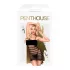 Penthouse Ecstasy Queen - robe résille rayée - noir - XL