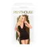 Penthouse Earth-shaker - nuisette col halter et string - noir - L/XL