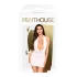 Penthouse - robe avec col licou et string - blanc