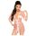 Robe satin & string Penthouse Midnight Mirage (rose) - XL