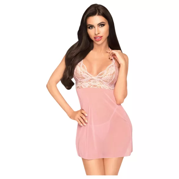 Penthouse - nuisette et string - rose - M/L