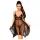 Penthouse - Robe lingerie en dentelle avec string - noir
