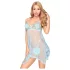 Penthouse - robe sexy en dentelle avec string - bleu - L/XL