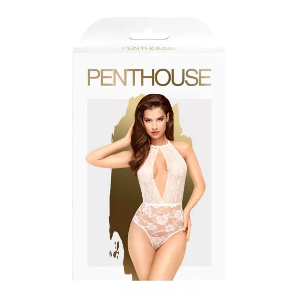 Penthouse - body col montant - blanc - lingerie sexy