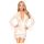 Penthouse Hypnotic Power - courte robe en dentelle et tanga (blanc) - XL