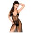 Penthouse Best Forplay - Body en Dentelle avec Écharpe en Tulle (Noir) - L/XL