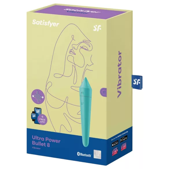 Satisfyer Ultra Power Bullet 8 - vibromasseur contrôlé par application (vert)