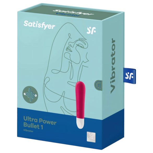 Satisfyer - Mini vibromasseur bullet rechargeable étanche - rouge
