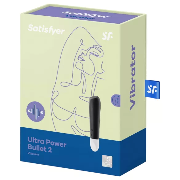 Satisfyer - mini vibromasseur étanche - noir