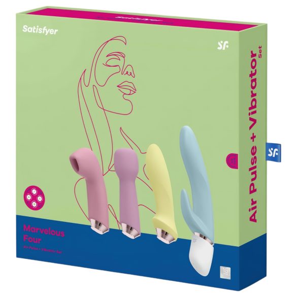 Satisfyer Marvelous Four - coffret de 4 vibromasseurs rechargeables