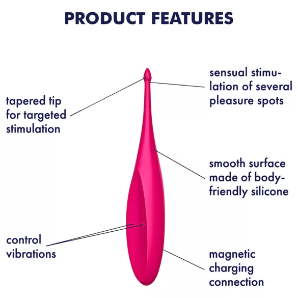 Satisfyer Twirling Fun - vibromasseur clitoridien rechargeable étanche - rose