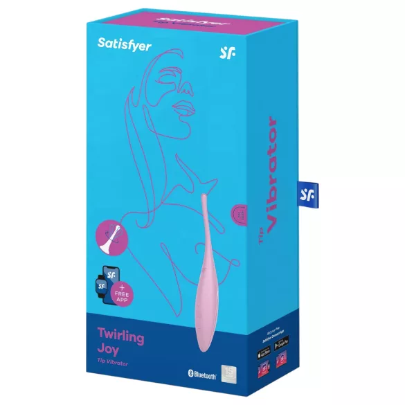 Satisfyer Twirling Joy - Vibromasseur clitoridien contrôlé par application (rose)