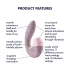 Satisfyer Supernova - stimulateur clitoridien et vaginal 2en1 rechargeable
