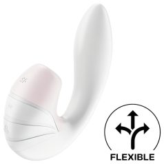   Satisfyer Supernova - vibromasseur 2en1 à onde d'air, rechargeable (blanc)