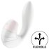 Satisfyer Supernova - Vibromasseur avec ondes de pression 2 en 1 (blanc)