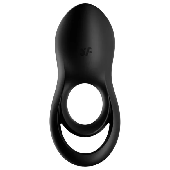 Satisfyer Legendary Duo - anneau pénien vibrant rechargeable - silicone noir