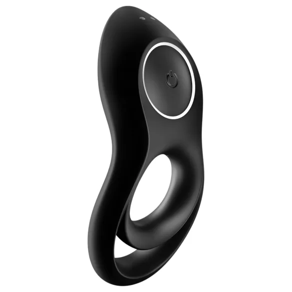 Satisfyer Legendary Duo - anneau pénien vibrant rechargeable - silicone noir