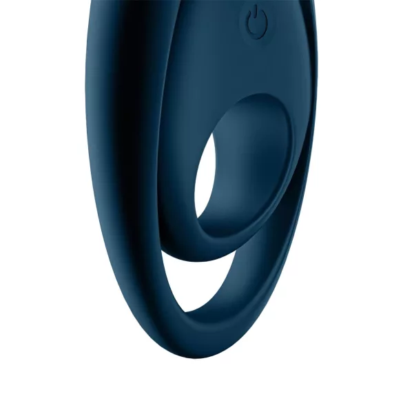 Satisfyer Glorious Duo - anneau pénien vibrant - silicone bleu