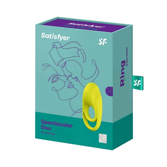 Satisfyer Spectacular - anneau vibrant étanche (jaune)