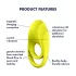 Satisfyer Spectacular - anneau vibrant étanche (jaune)