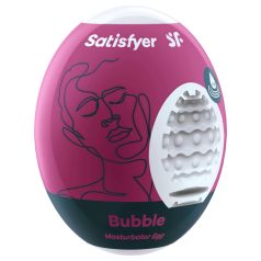   Satisfyer Egg Bubble - masturbateur œuf - stimulation texturée - 1 pièce