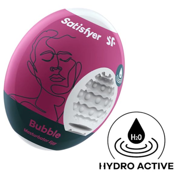 Satisfyer Egg Bubble - masturbateur œuf - stimulation texturée - 1 pièce