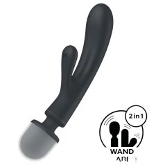   Satisfyer Triple Lover - Vibrateur point G et stimulateur - argent