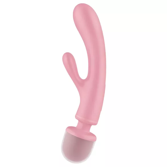 Satisfyer Triple Lover - Vibromasseur point G et stimulateur - silicone rose