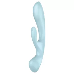   Satisfyer Triple Oh - vibromasseur rechargeable à bras clitoridien (bleu)