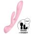 Satisfyer Triple Oh - Vibromasseur Rechargeable avec Bras Clitoridien (Rose)