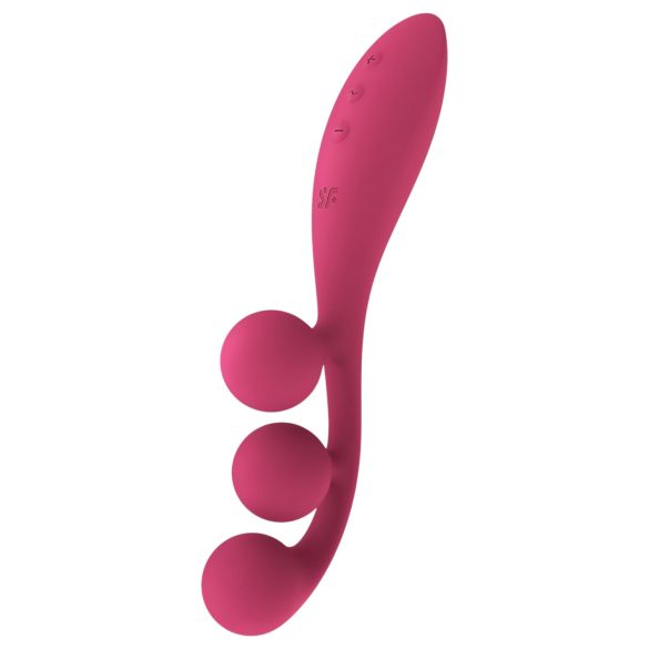 Satisfyer Tri Ball 1 - vibromasseur rechargeable multifonctions - rouge