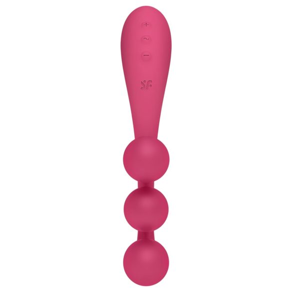 Satisfyer Tri Ball 1 - vibromasseur rechargeable multifonctions - rouge