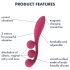 Satisfyer Tri Ball 1 - vibromasseur rechargeable multifonctions - rouge