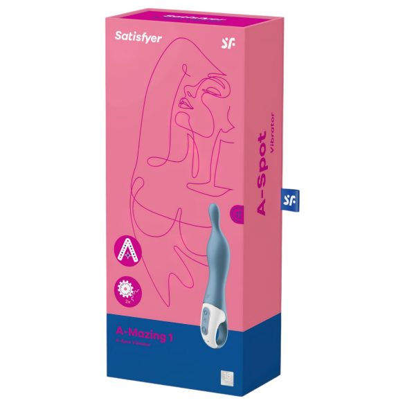 Satisfyer A-Mazing 1 - vibromasseur point A rechargeable - bleu