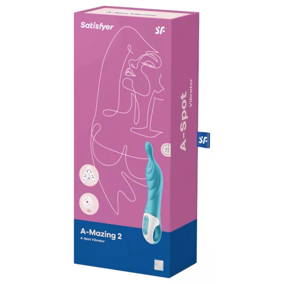 Satisfyer A-Mazing 2 - vibromasseur point A rechargeable (turquoise)
