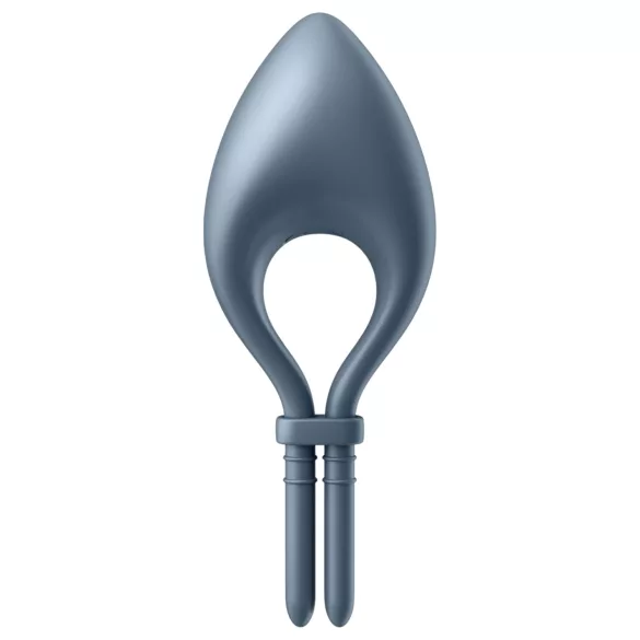 Satisfyer Bullseye - anneau pénien vibrant connecté - silicone gris