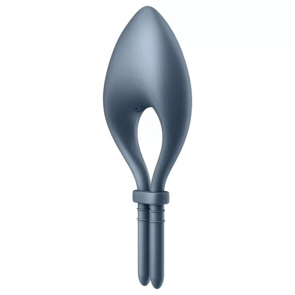 Satisfyer Bullseye - anneau pénien vibrant connecté - silicone gris
