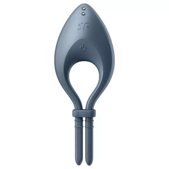 Satisfyer Bullseye - anneau pénien vibrant connecté - silicone gris