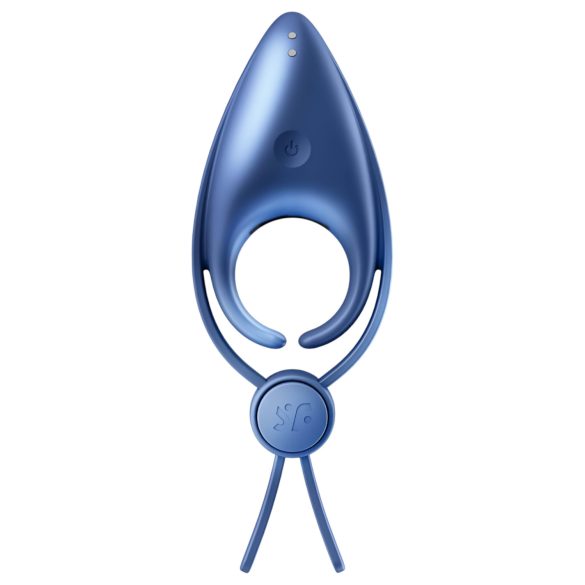 Satisfyer Sniper - anneau pénien vibrant rechargeable - silicone bleu