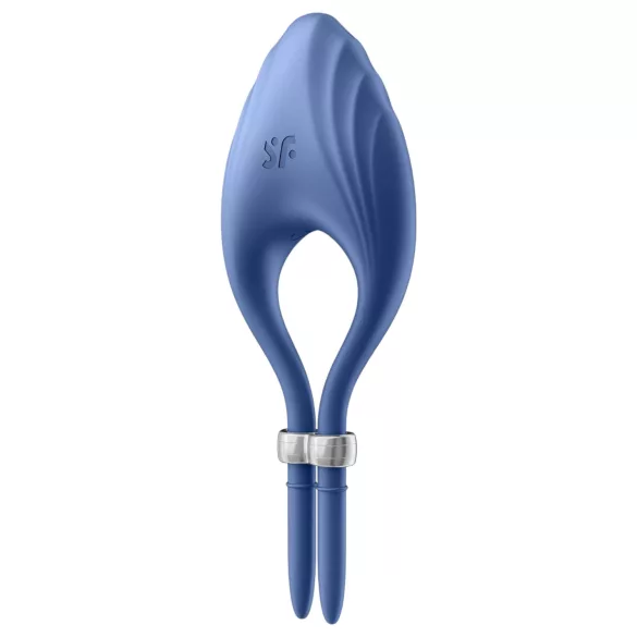 Satisfyer Duelist - anneau vibrant pénis rechargeable - silicone bleu