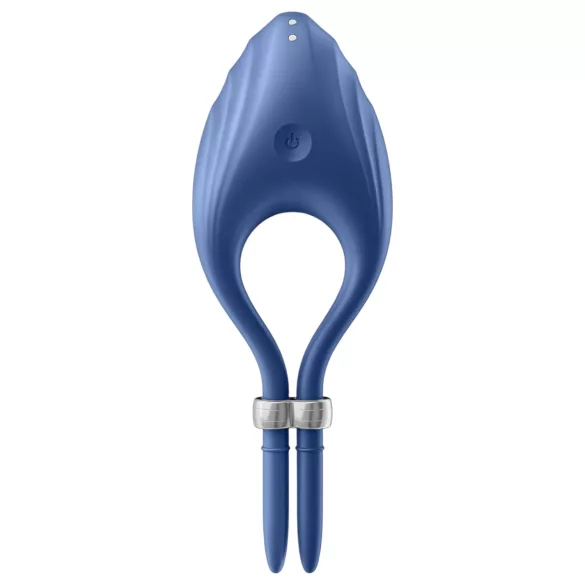 Satisfyer Duelist - anneau vibrant pénis rechargeable - silicone bleu