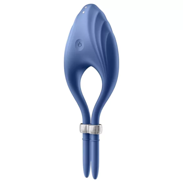 Satisfyer Duelist - anneau vibrant pénis rechargeable - silicone bleu