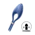 Satisfyer Duelist - anneau vibrant pénis rechargeable - silicone bleu