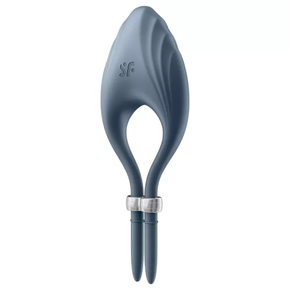 Satisfyer Duelist - anneau pénien vibrant rechargeable - silicone gris