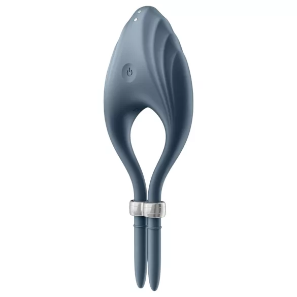 Satisfyer Duelist - anneau pénien vibrant rechargeable - silicone gris